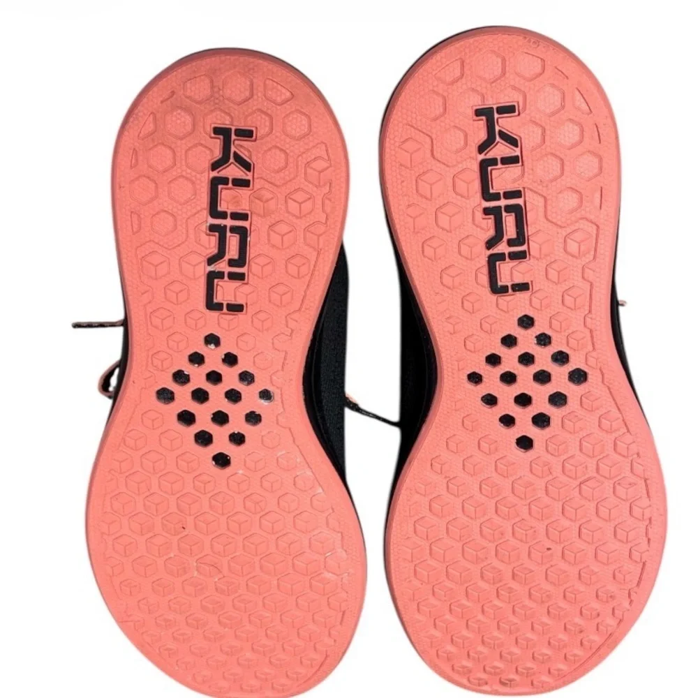 KURU FLUX Black-SoftCoral NOVAKnit EVA Foam Running Shoes Women's 11 Sneakers